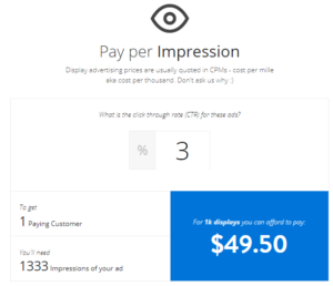 كيف تحسب الميزانية الاعلانية في القنوات الرقمية بإستخدام Qwilr النقر إلى الظهور